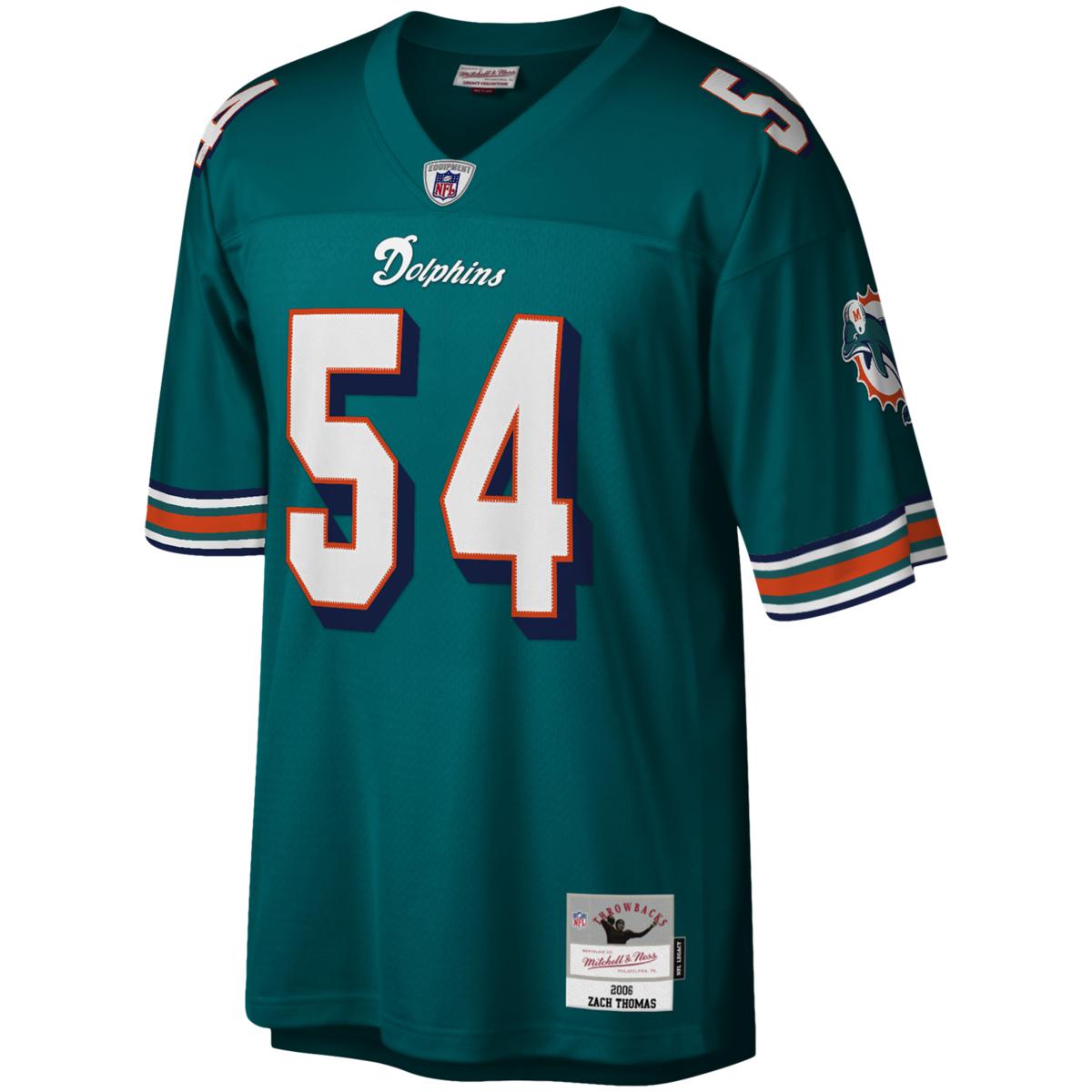Officially Licensed NFL Miami Dolphins Aqua Legacy Jersey