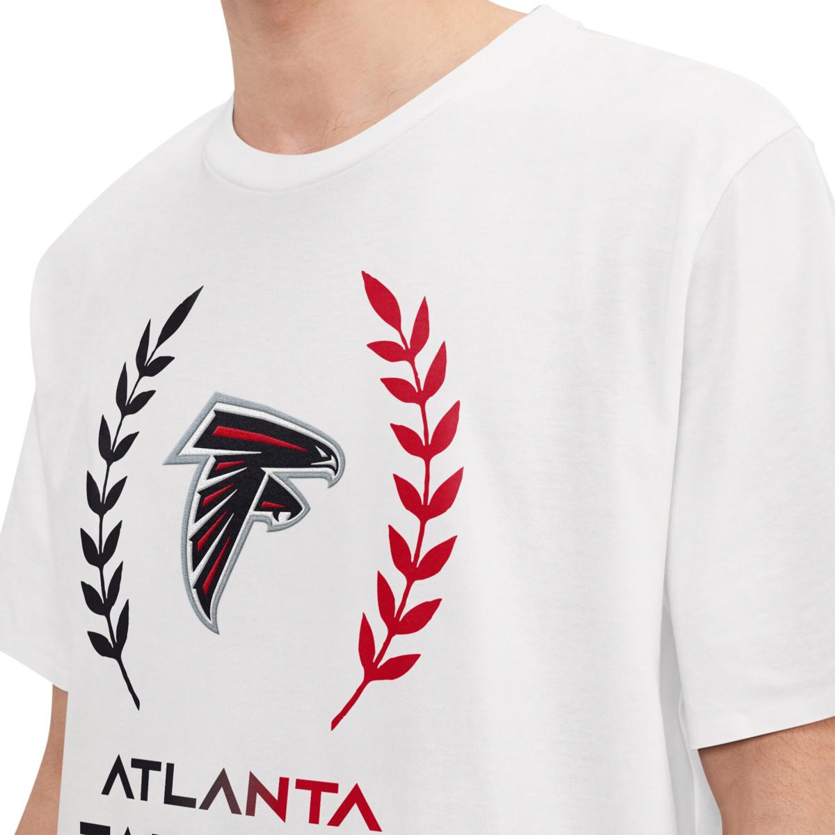 NFL Team Apparel Atlanta Falcons Women's Spell Out White T-Shirt XXL