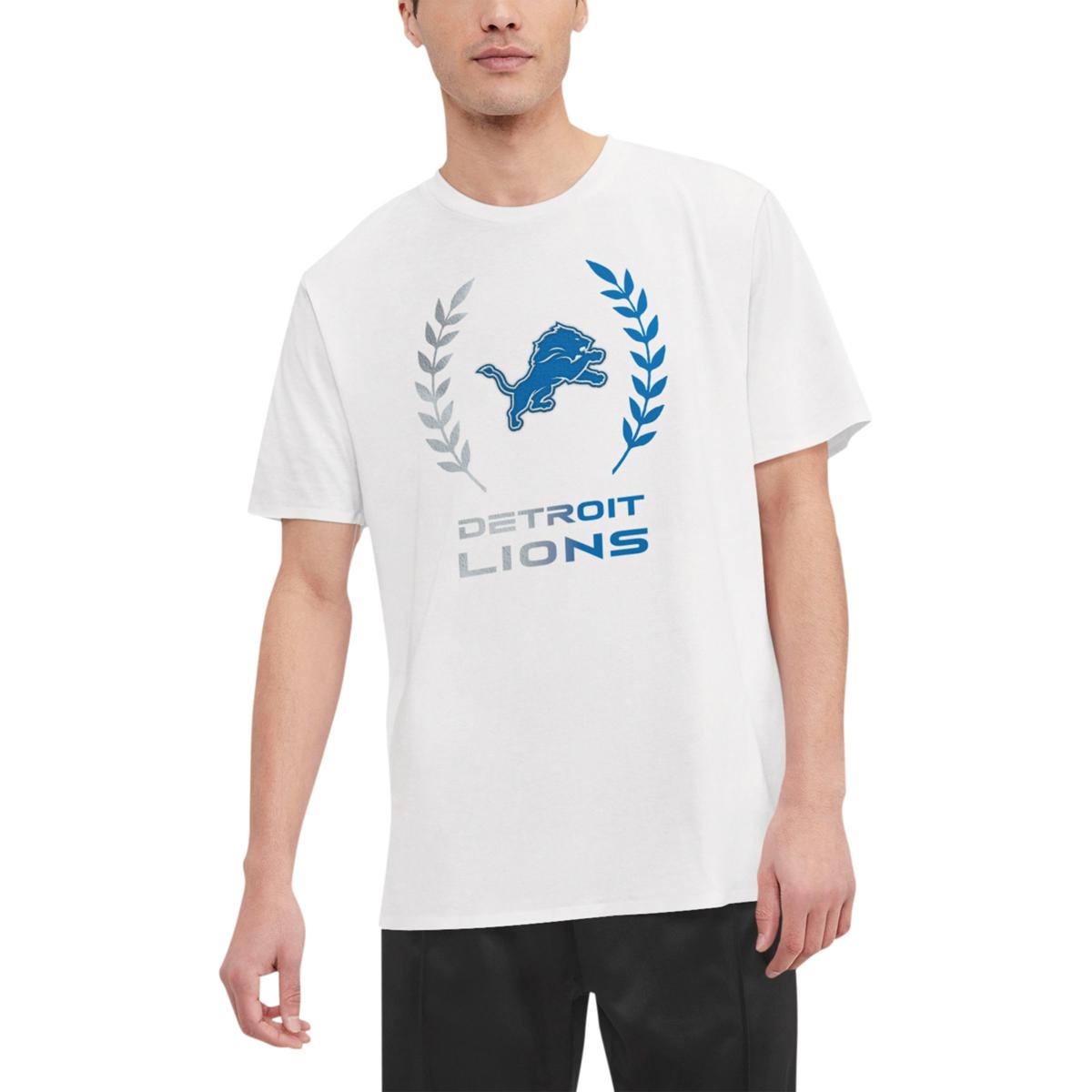 NFL Detroit Lions Logo Spell Out T-Shirt (XL)