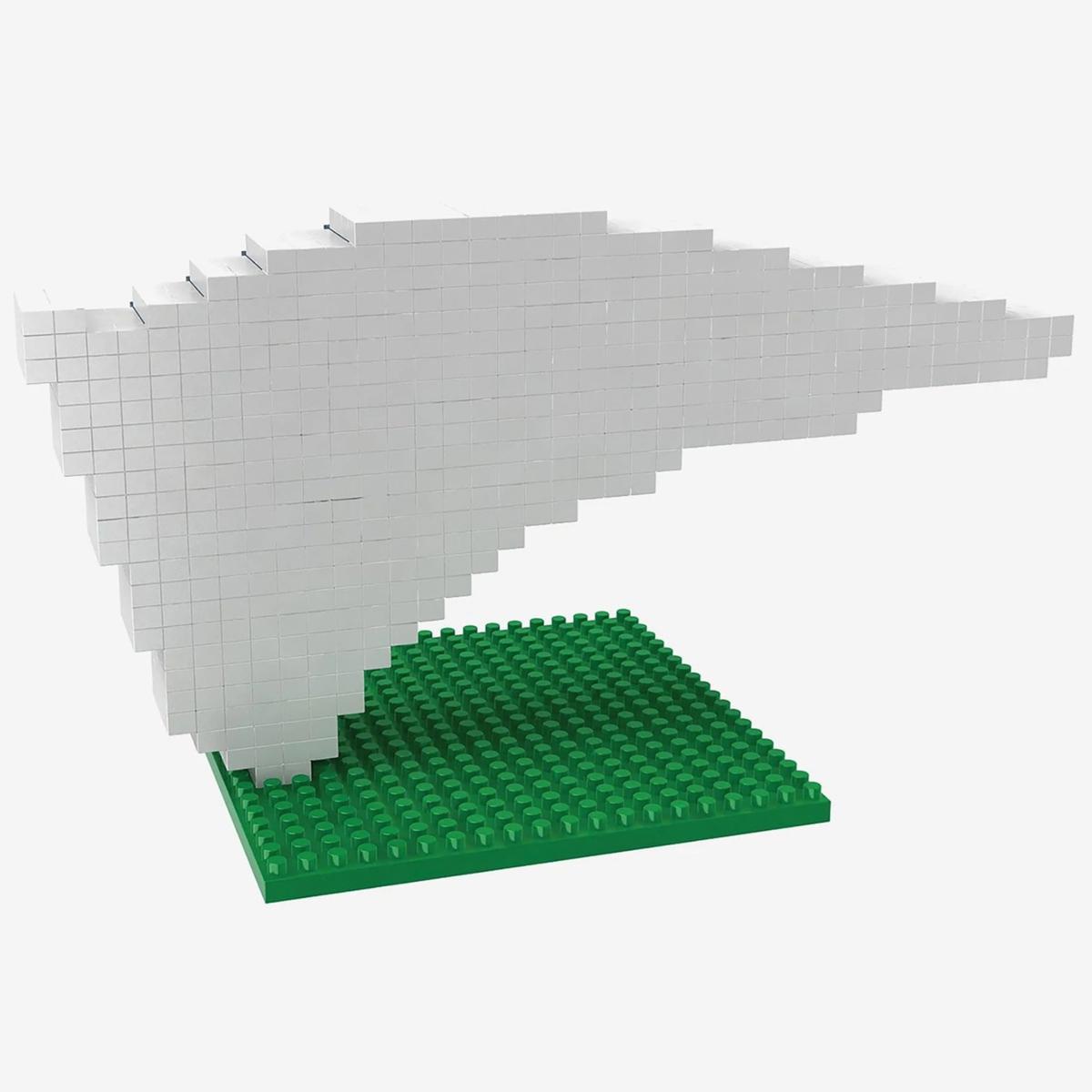 Building The Philadelphia Eagles Logo out of LEGO