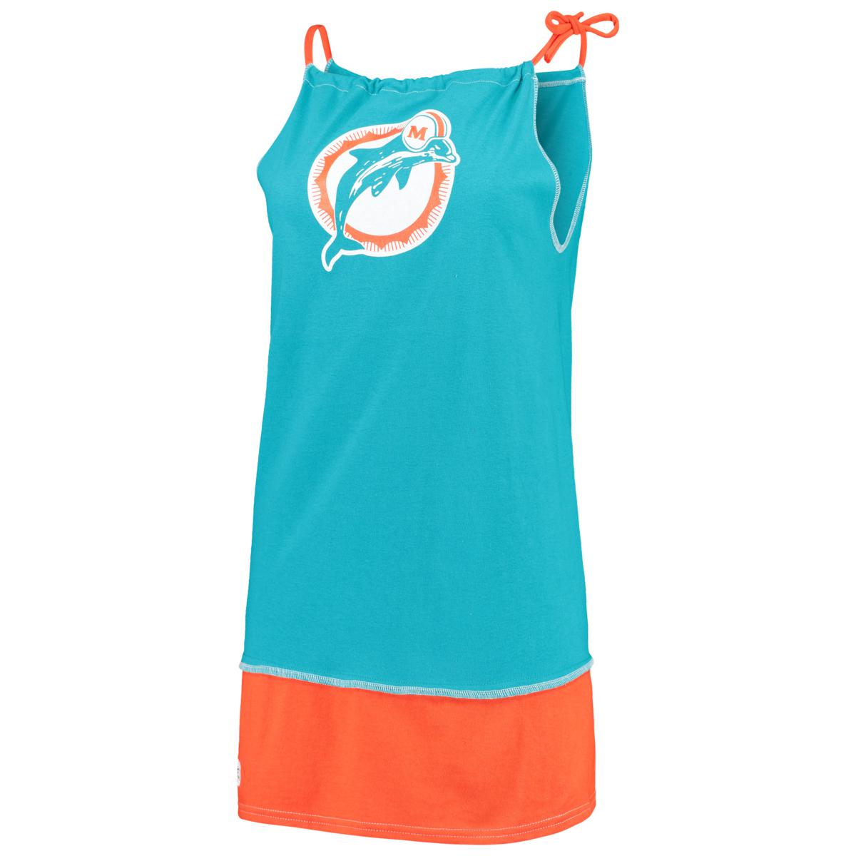 Women's Miami Dolphins Fanatics Branded White/Aqua Even Match