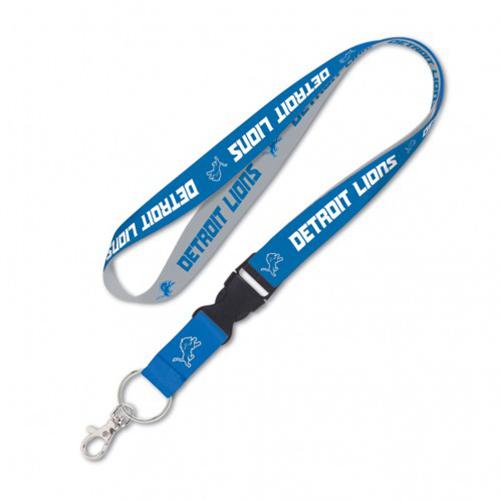 Officially Licensed NFL Reversible Lanyard Detachable Buckle, Lions ...