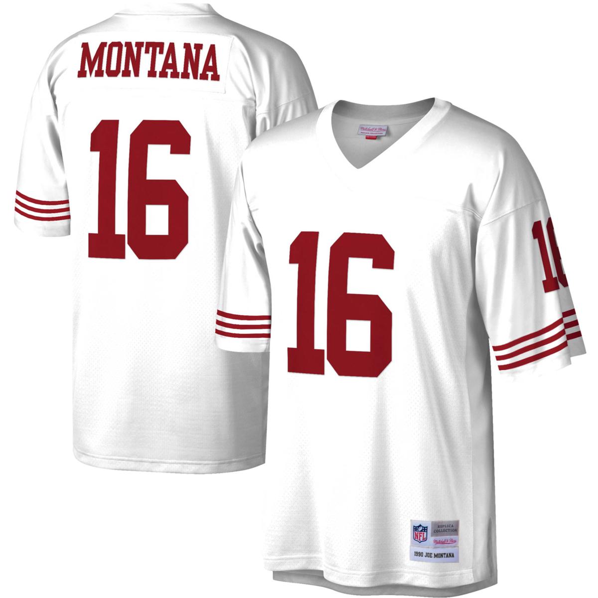 Officially Licensed NFL San Francisco 49ers Men s Joe Montana Jersey HSN