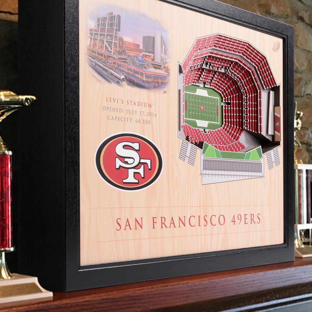 YouTheFan NFL San Francisco 49ers 3D Logo Series Wall Art - 12x12