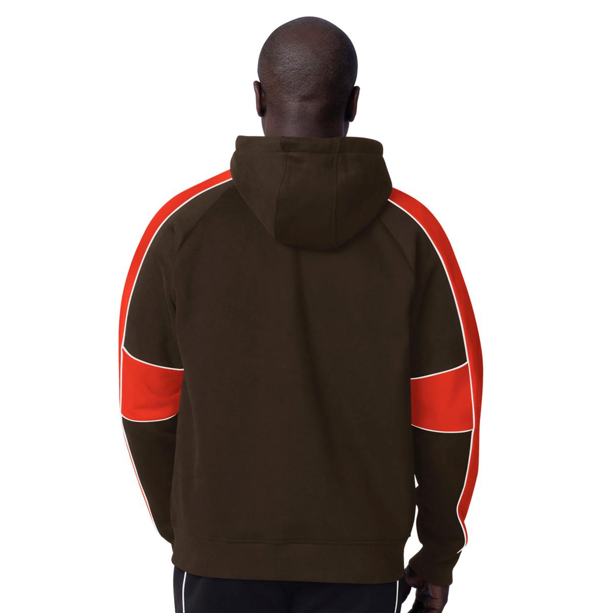 Officially Licensed NFL Starter by Carl Banks Full Zip Hoodie - Browns