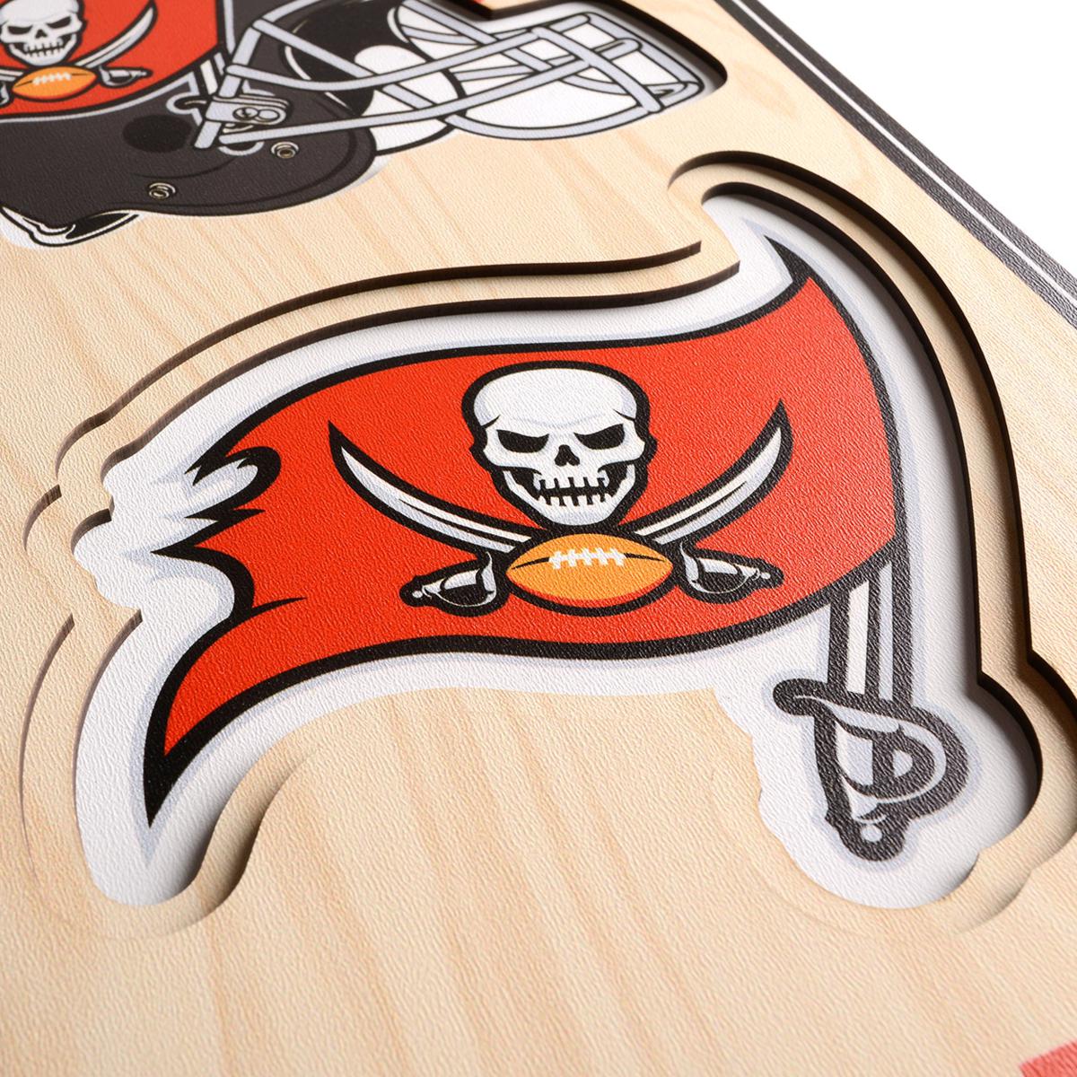 YouTheFan Tampa Bay Buccaneers 3D Stadium Banner - 6 x 19 in