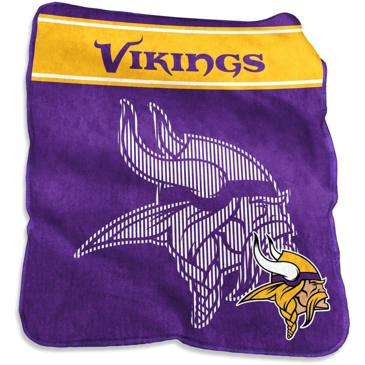 Officially Licensed NFL Vikings 60'' x 80'' XL Plush Throw Blanket