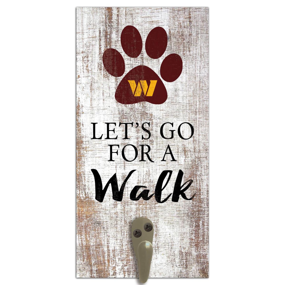 Officially Licensed NFL Washington Commanders Dog Leash Holder Sign