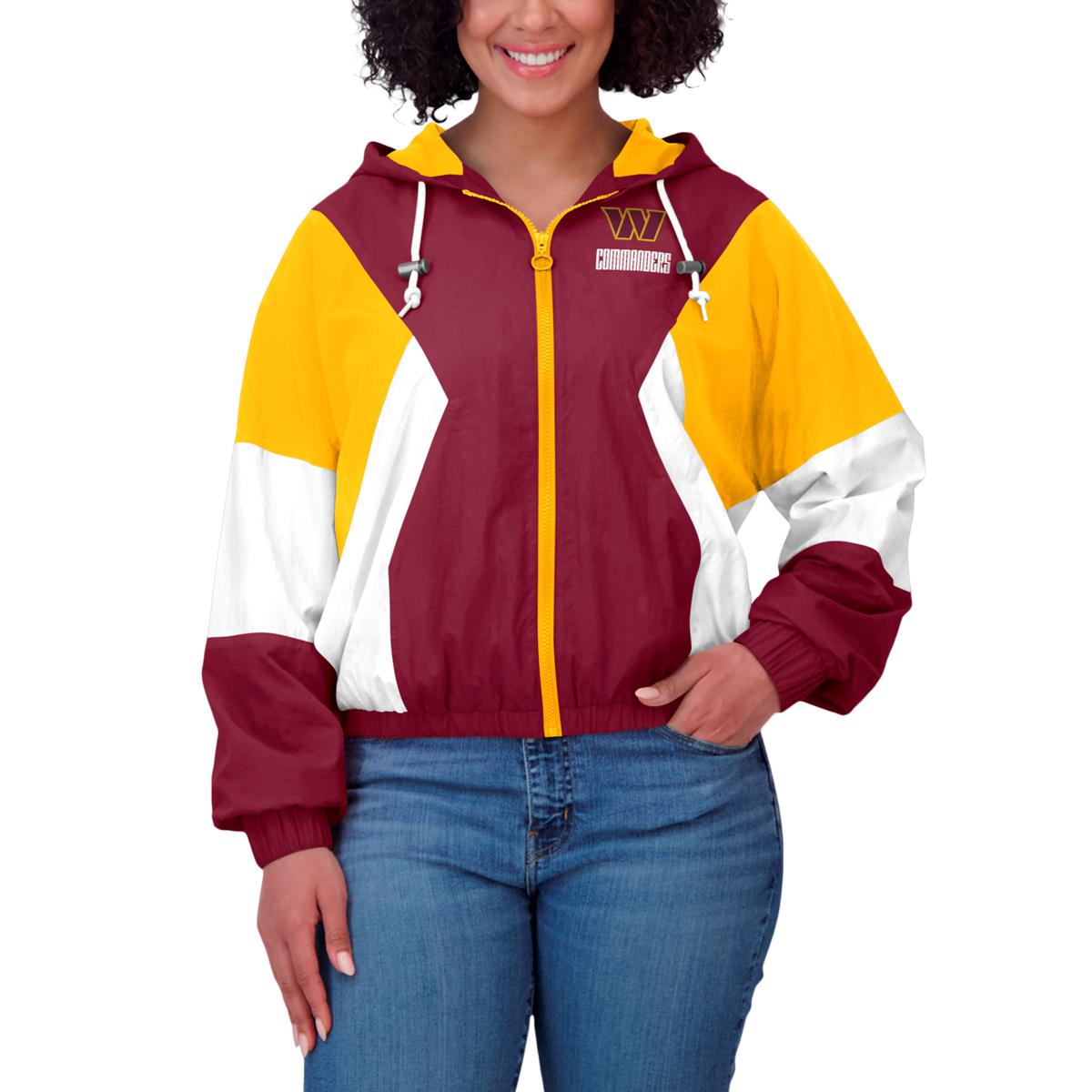 Officially Licensed NFL Wear Color Block Windbreaker Jacket