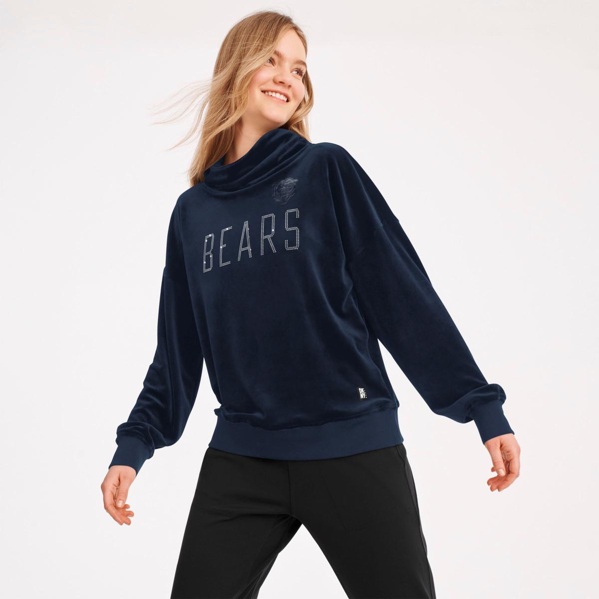 Football Fan Shop Officially Licensed NFL Women's A-Game Fleece Sweatshirt by Glll - Saints