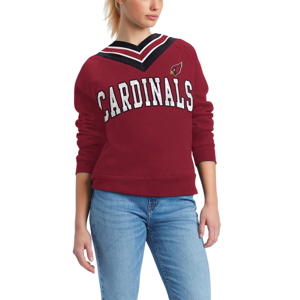 Football Fan Shop Officially Licensed NFL Women's A-Game Fleece Sweatshirt by Glll - Falcons