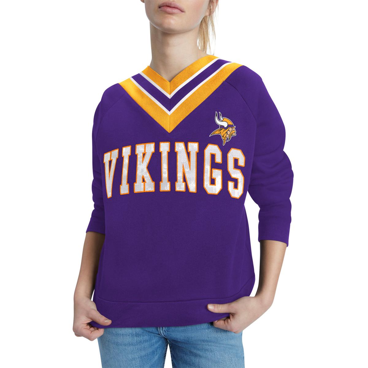 Tommy Hilfiger Womens Minnesota Vikings Hoodie Sweatshirt