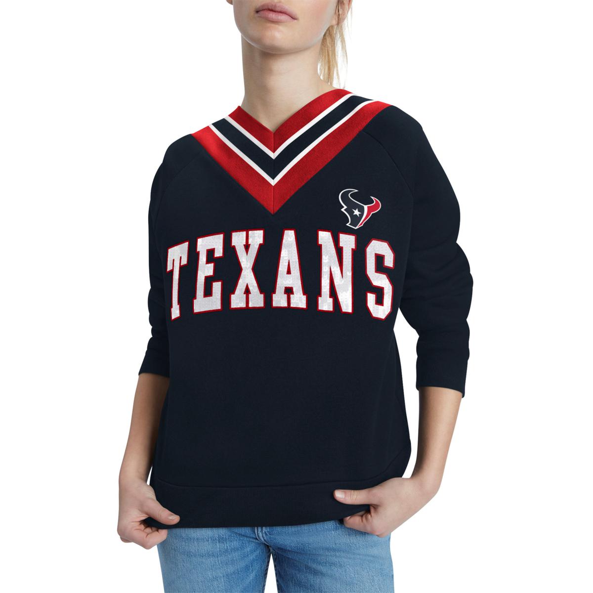 Officially Licensed NFL Women's Heidi Sweatshirt by Tommy Hilfiger - Houston Texans