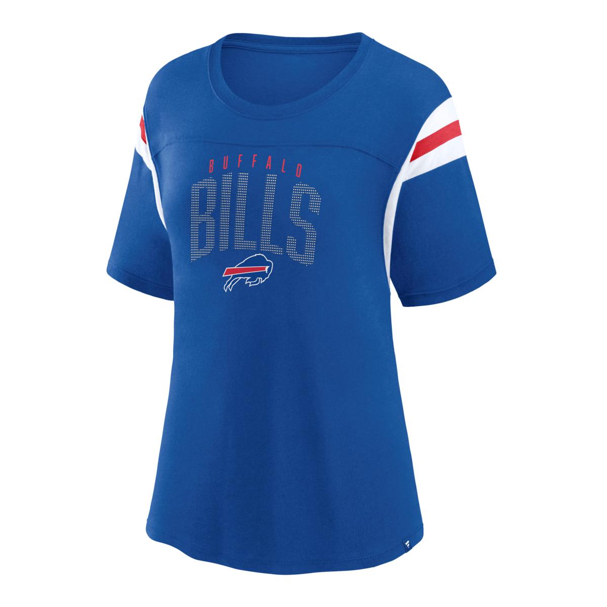 Buffalo Bills Rhinestone New Womens Sizing Relaxed Fit VNeck T