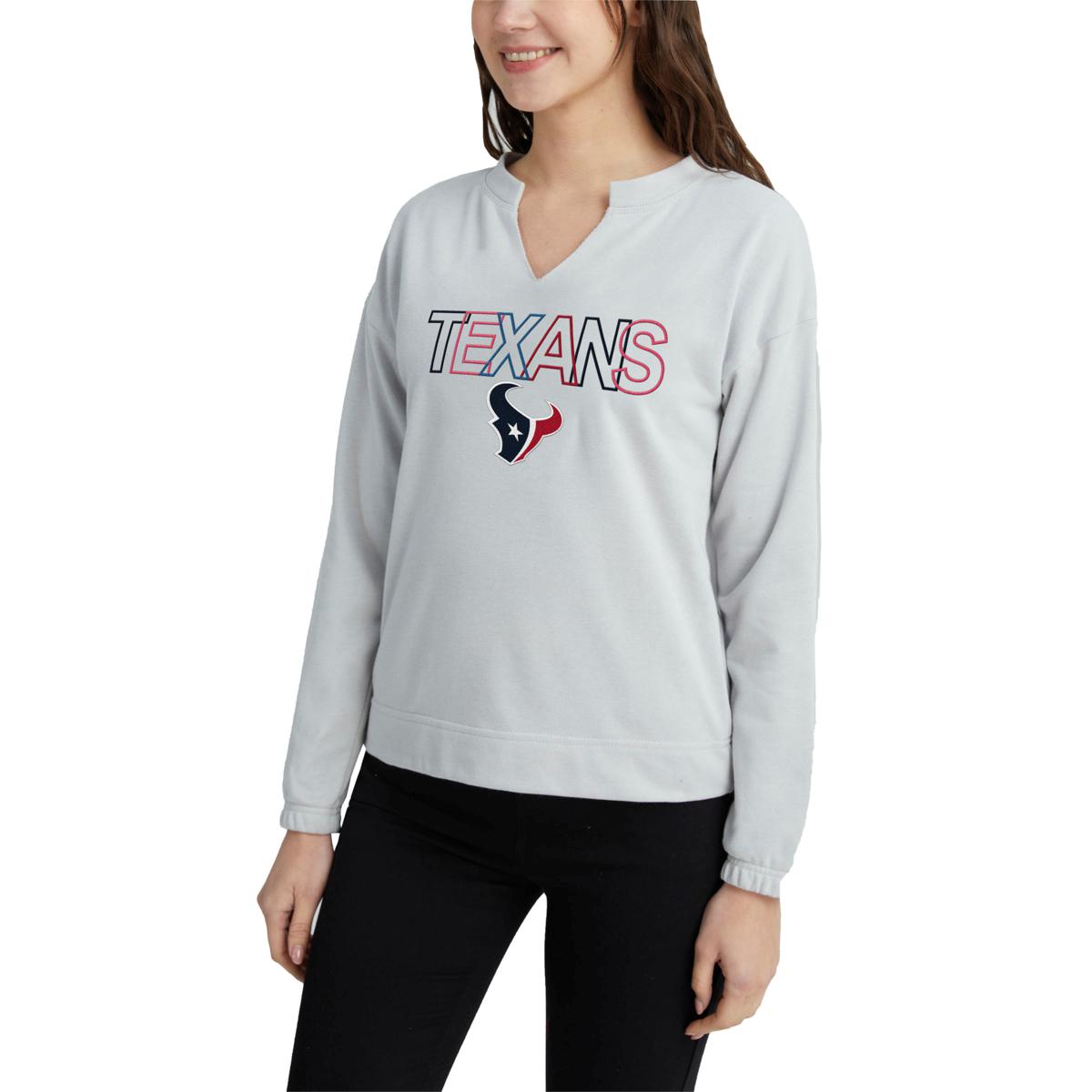 Officially Licensed NFL Women's Houston Texans Long Sleeve T-Shirt