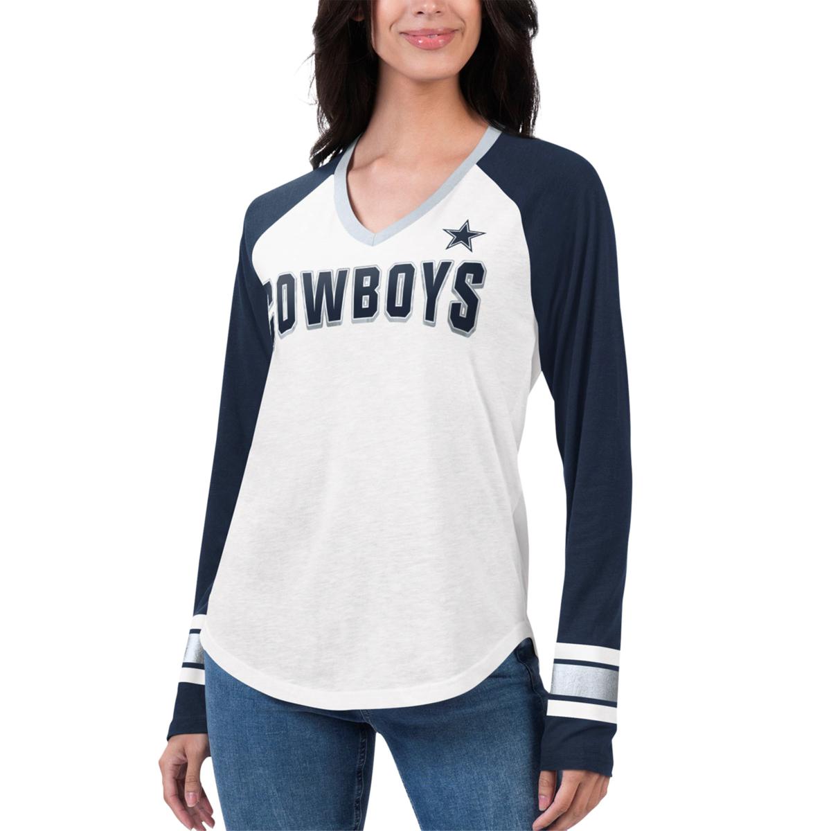 Ladies Dallas Cowboys Long Sleeve T-Shirts, Cowboys Long-Sleeved Shirt