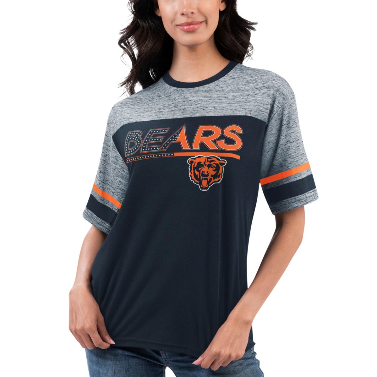 Football Fan Shop Officially Licensed NFL Women's A-Game Fleece Sweatshirt by Glll - Bears