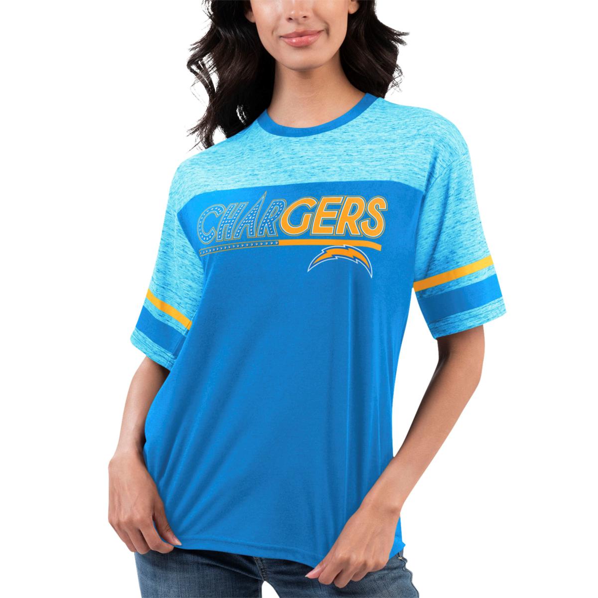 Football Fan Shop Officially Licensed NFL Women's Track Short-Sleeve Tee by GIII 4Her - Rams