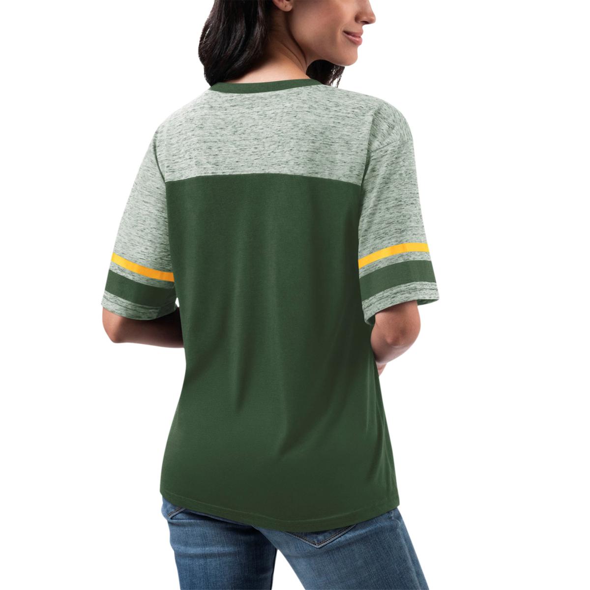 Football Fan Shop Officially Licensed NFL Women's Track Short-Sleeve Tee by GIII 4Her - Rams