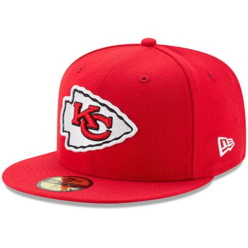 New Era Caps Kansas City Chiefs Throwback 59FIFTY Fitted Hat Red