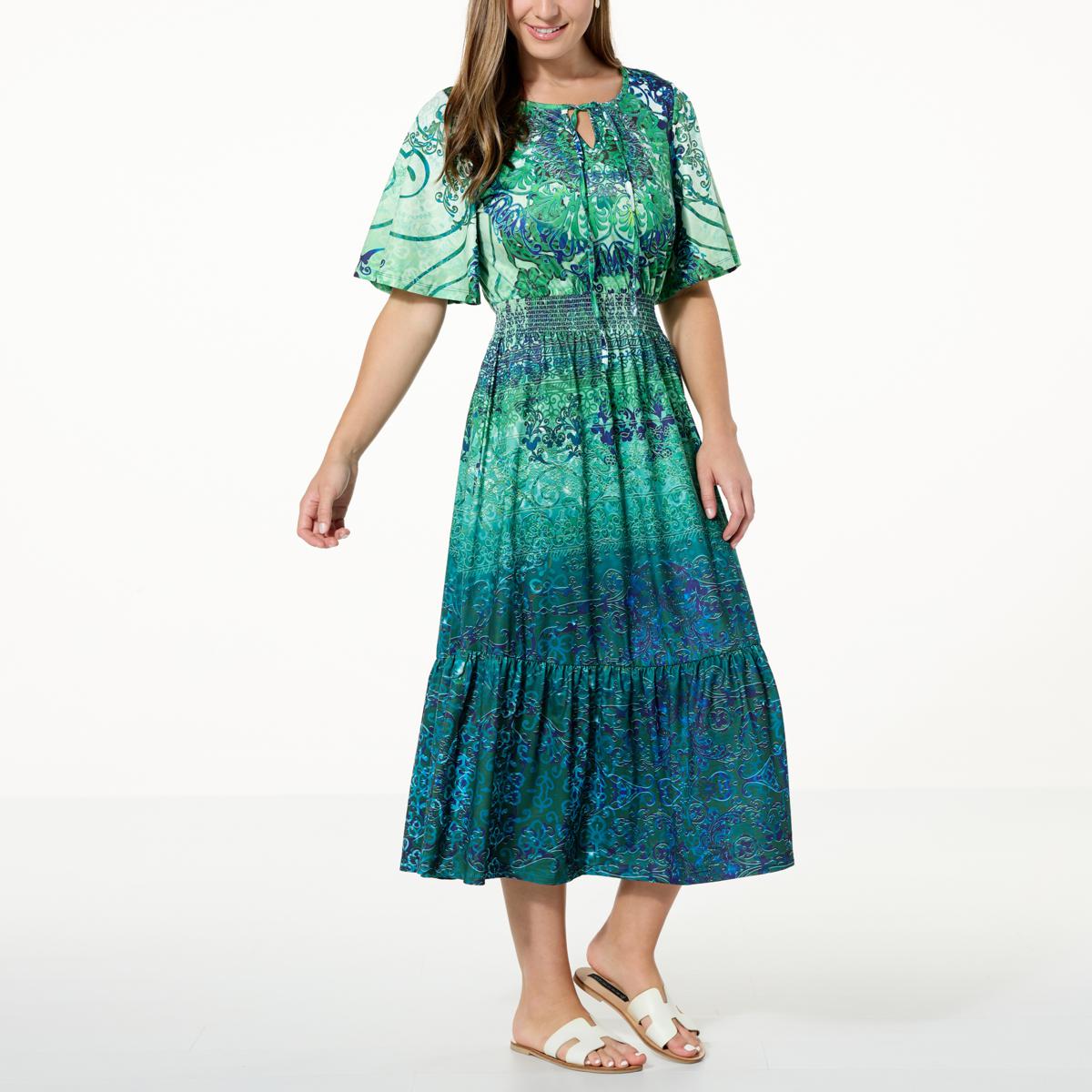 Buffalo Bills Women Elegant Aloha Midi Dress – SportsDexter