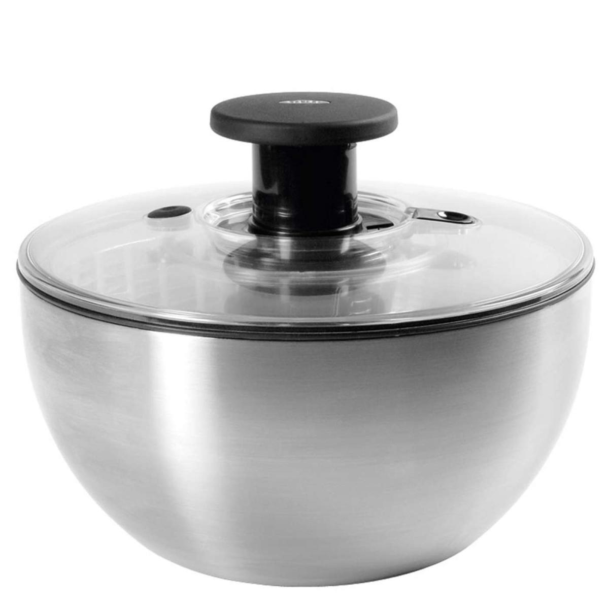 Wolfgang Puck Glass Bowl Salad Spinner 