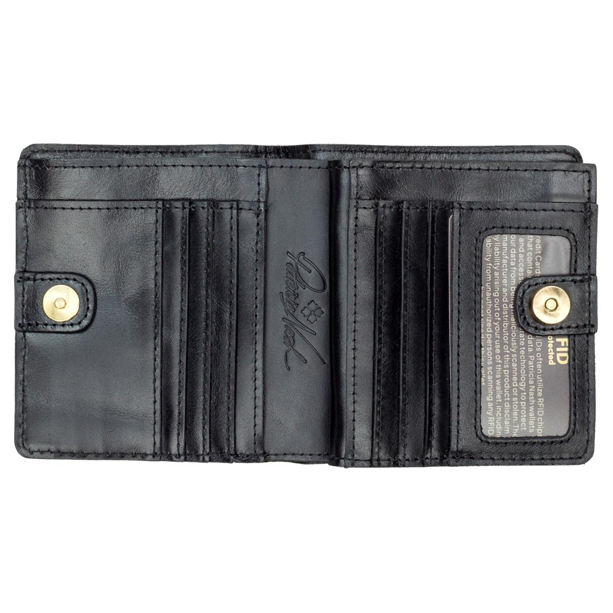 Patricia Nash Alannis Leather Bifold Wallet with RFID Protection | HSN