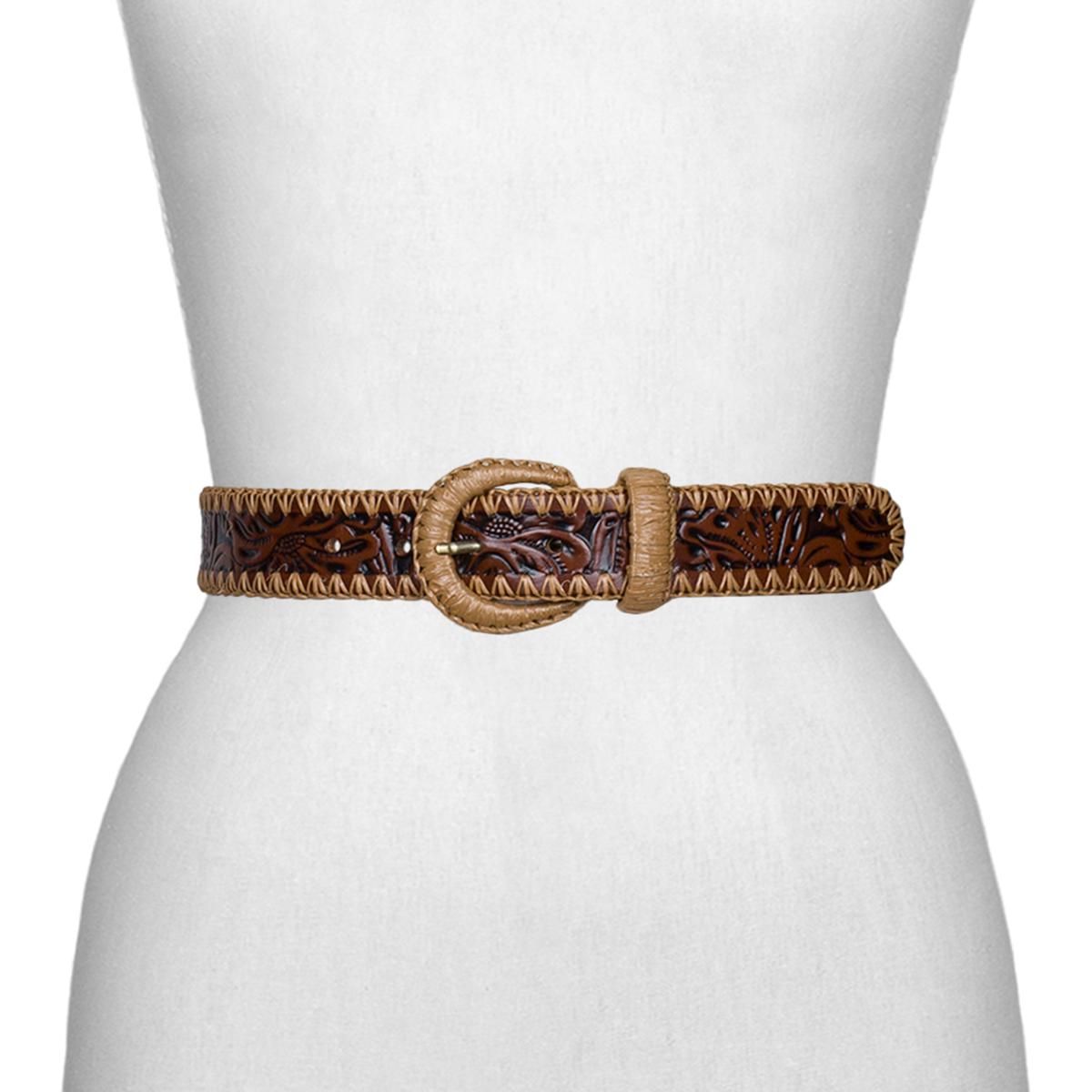 Patricia Nash‎ Brown Tooled Leather Belt NWT Patricia Nash Tan tooled waist leather | Mercari main image 3