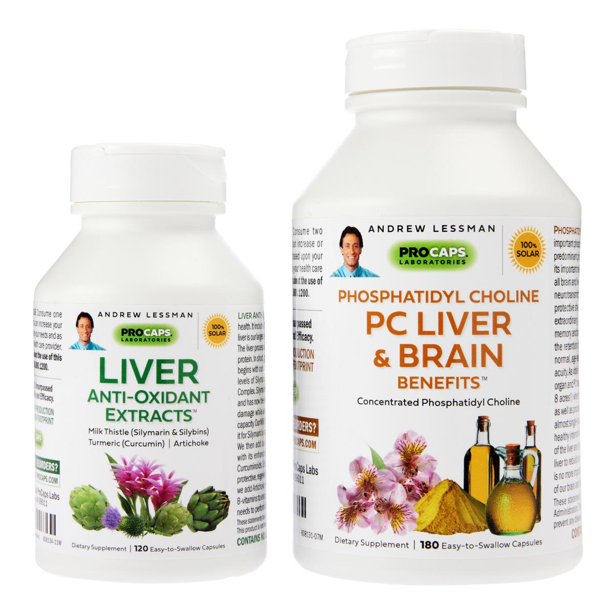 PC Liver & Brain Benefits and Liver Anti-Oxidant Extracts - 180 +120