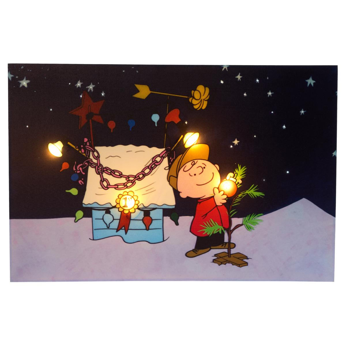 Peanuts Holiday LED Fiber Optic 16