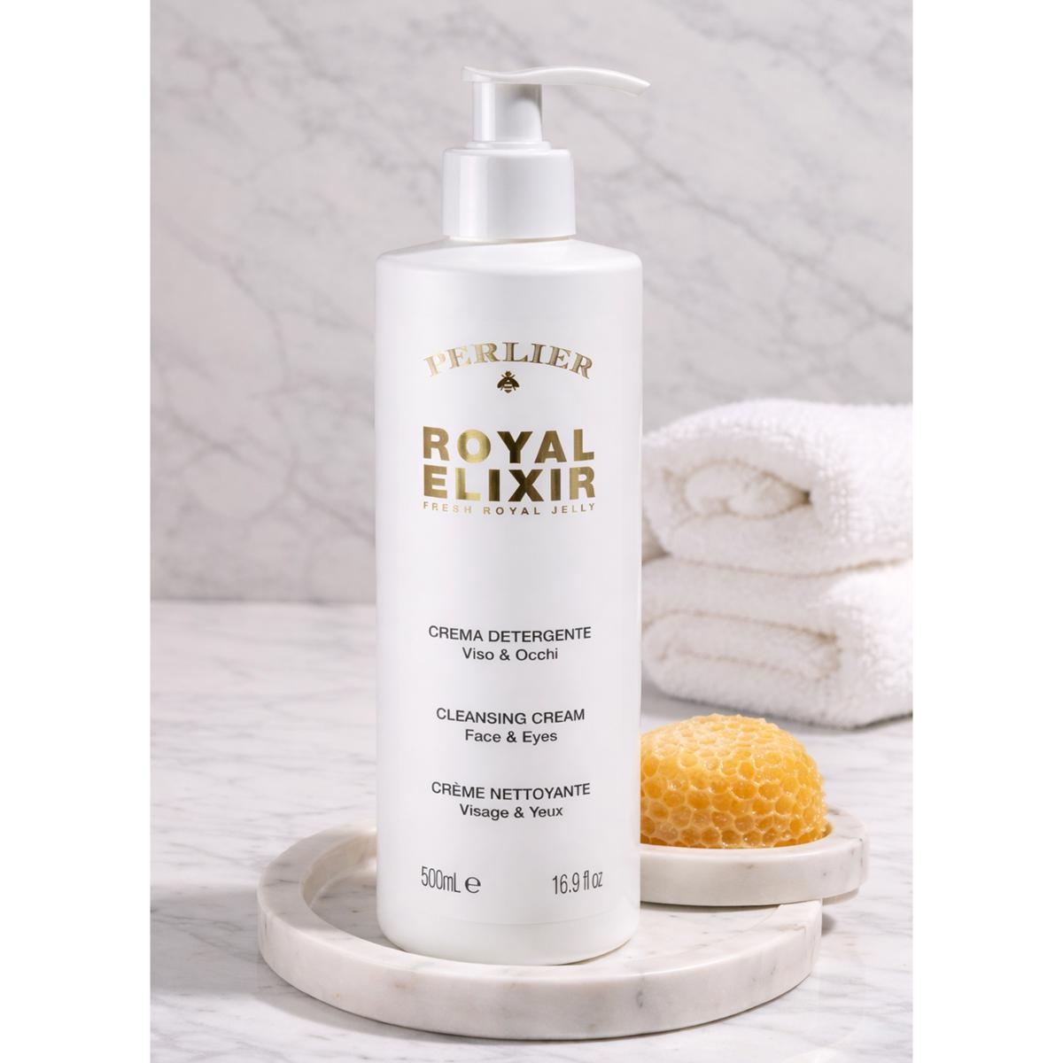 Perlier Royal Elixir Cleansing Cream Face & Eyes | HSN