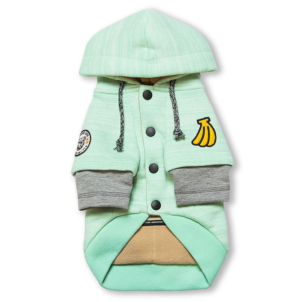 Pet Life Touchdog Hampton Beach Ultra Soft Cotton Blue Dog Hoodie