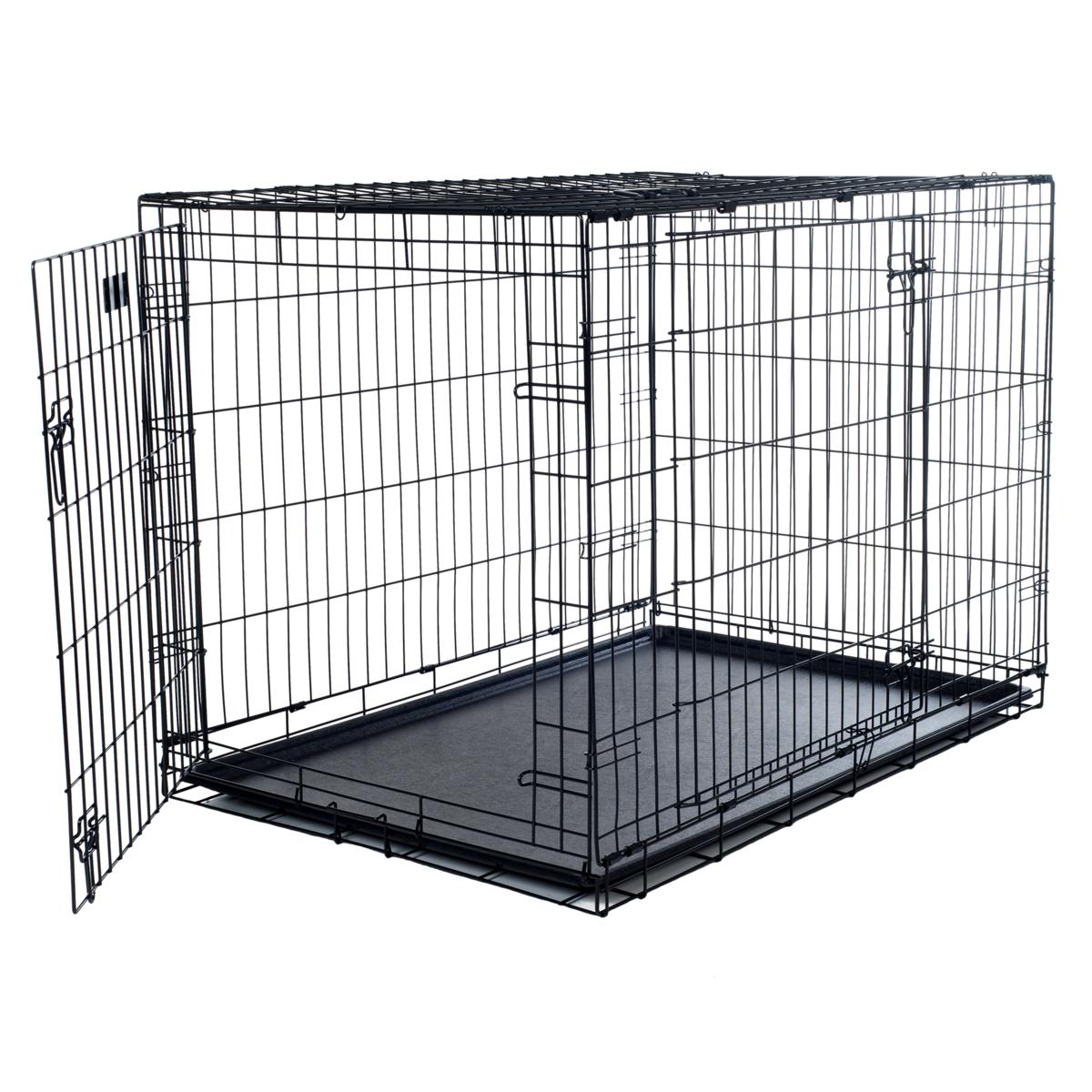 PETMAKER Extra Large 2-Door Foldable Dog Crate Cage HSN