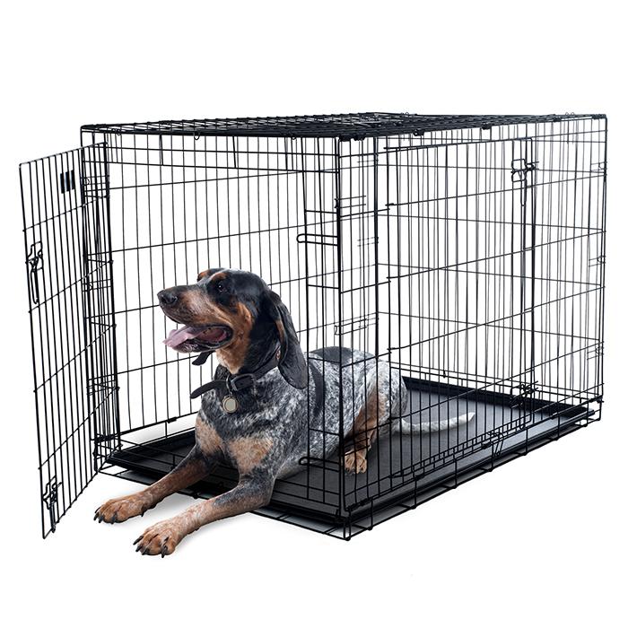 PETMAKER Extra Large 2 Door Foldable Dog Crate Cage HSN