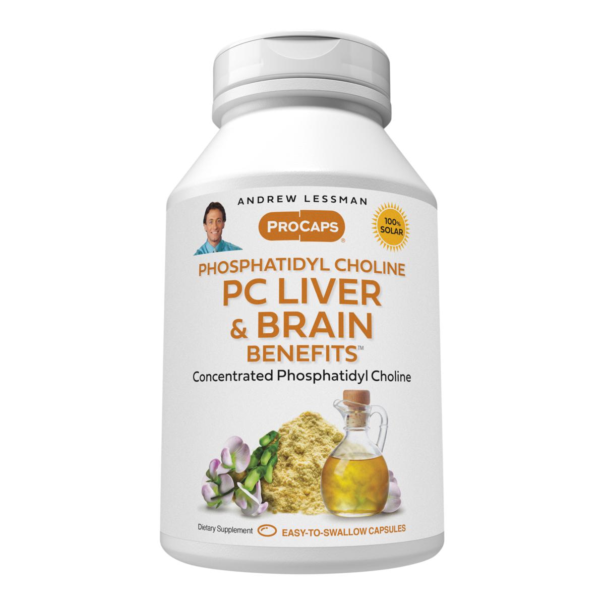 Phosphatidyl Choline Liver and Brain Benefits 180 Capsules 9792601