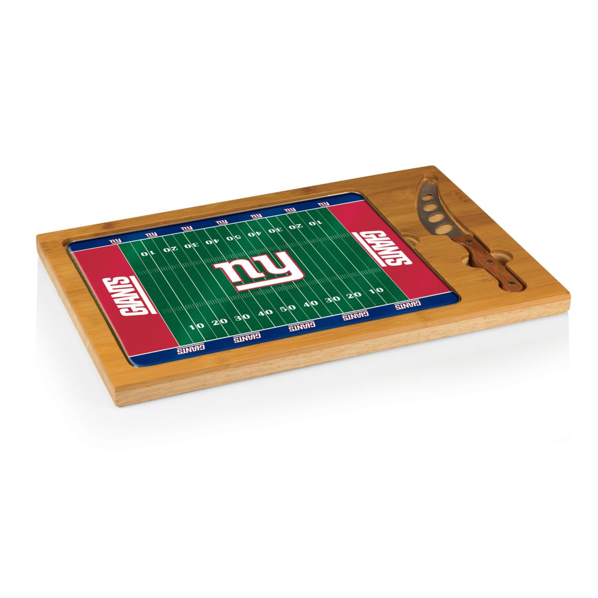 Picnic Time Icon Glass Top Cutting Board - New York Giants