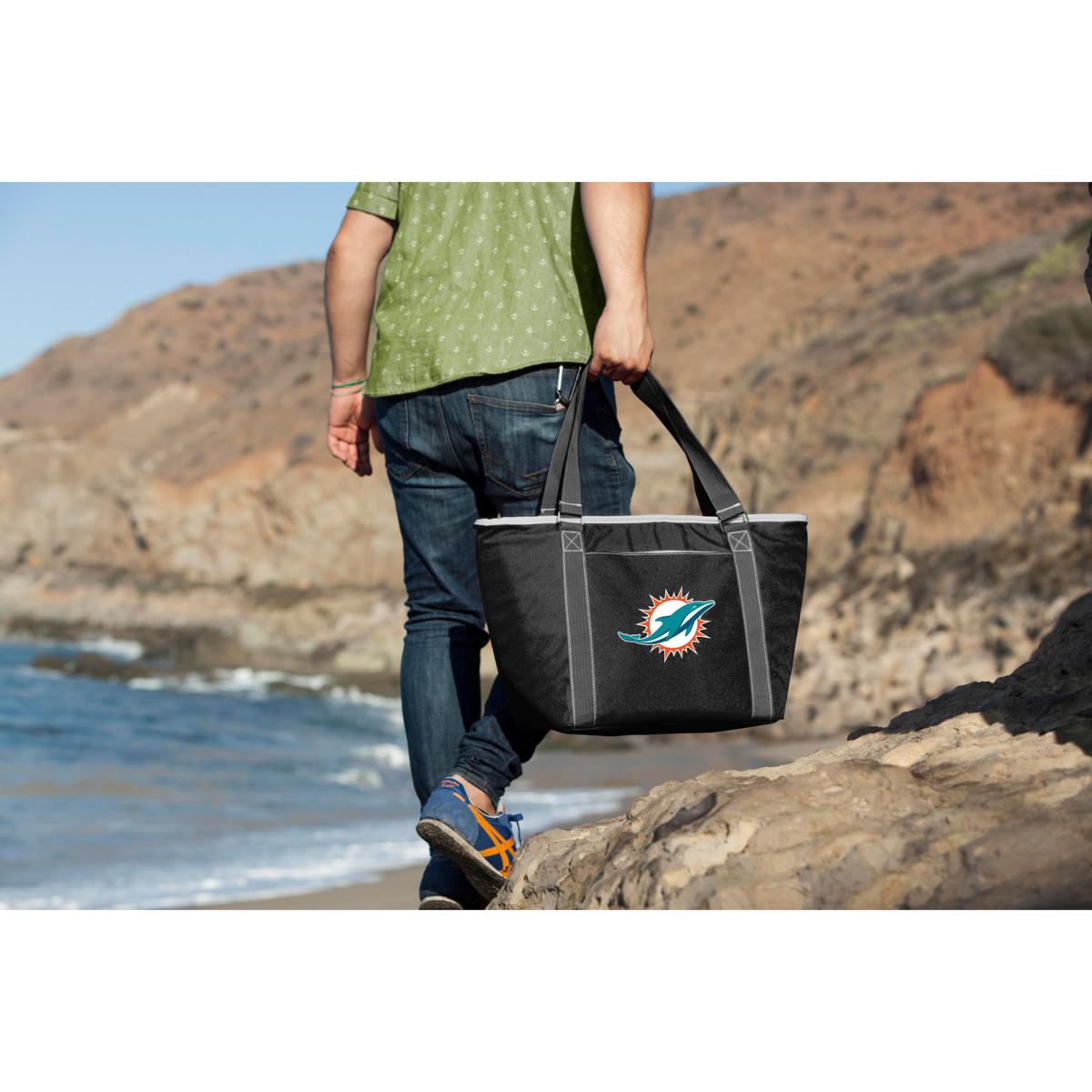 Picnic Time Black Miami Dolphins BBQ Kit Cooler