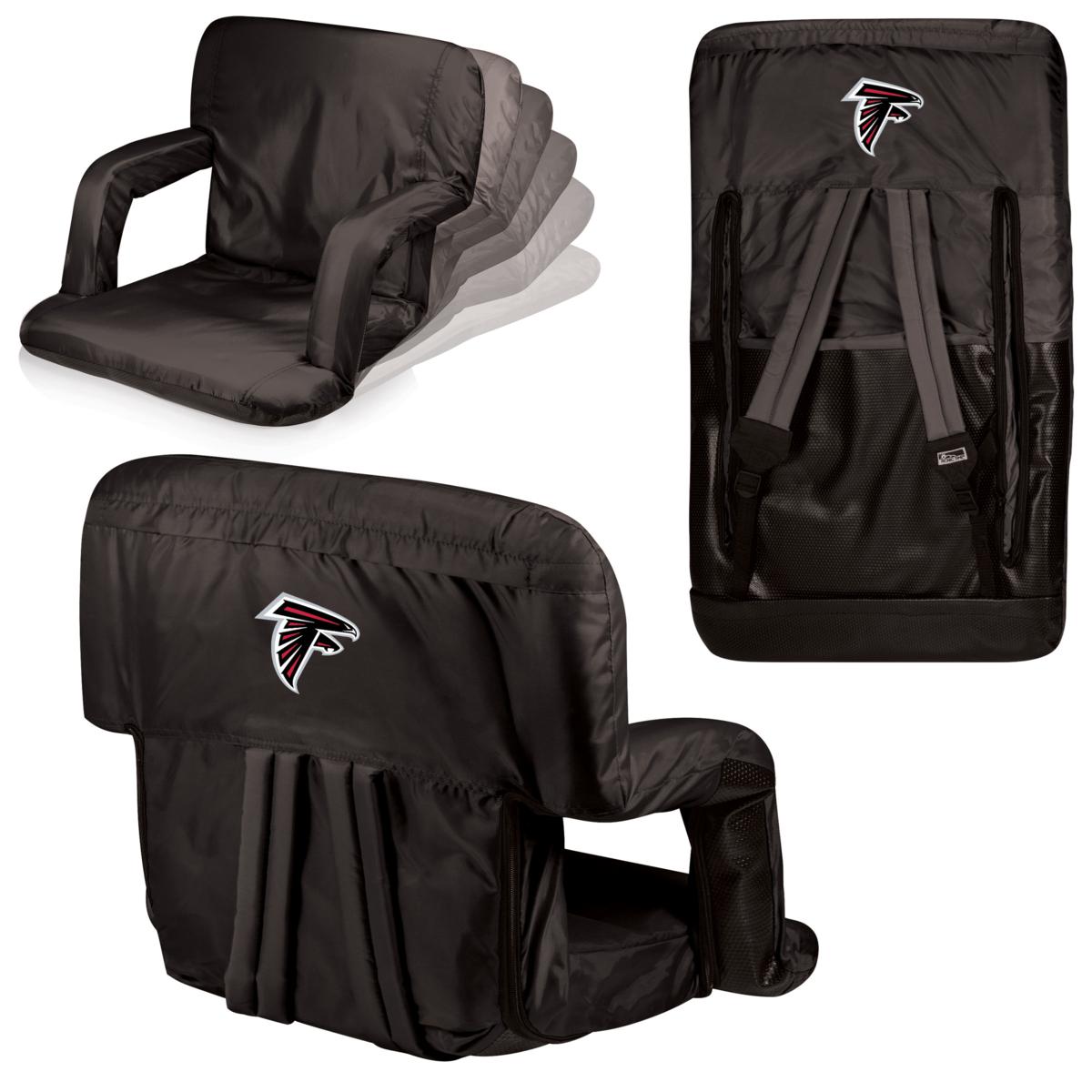 Philadelphia Eagles Black Ventura Seat Portable Recliner Chair