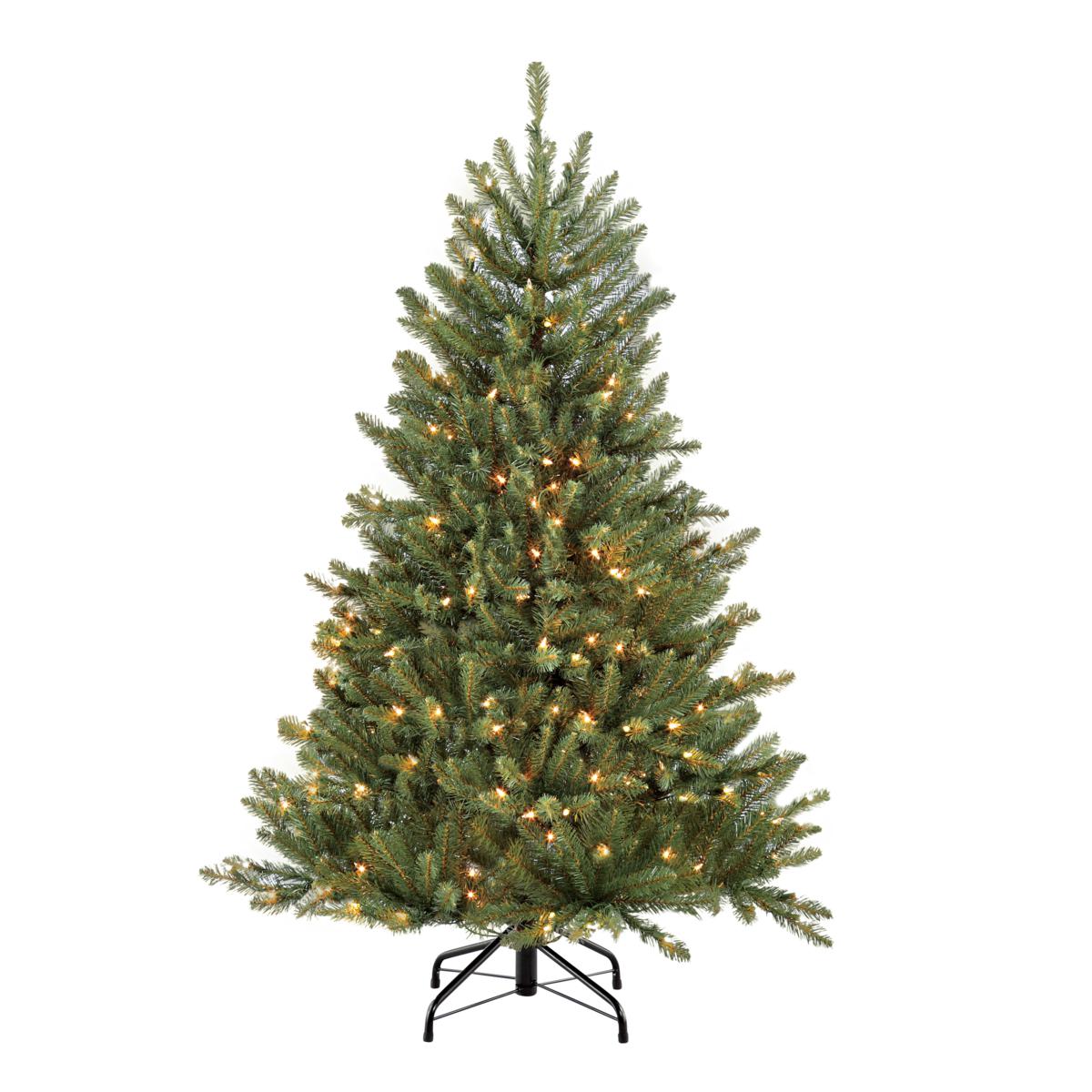 Puleo 4.5' Franklin Fir Artificial Christmas Tree w/250 Clear Lights ...