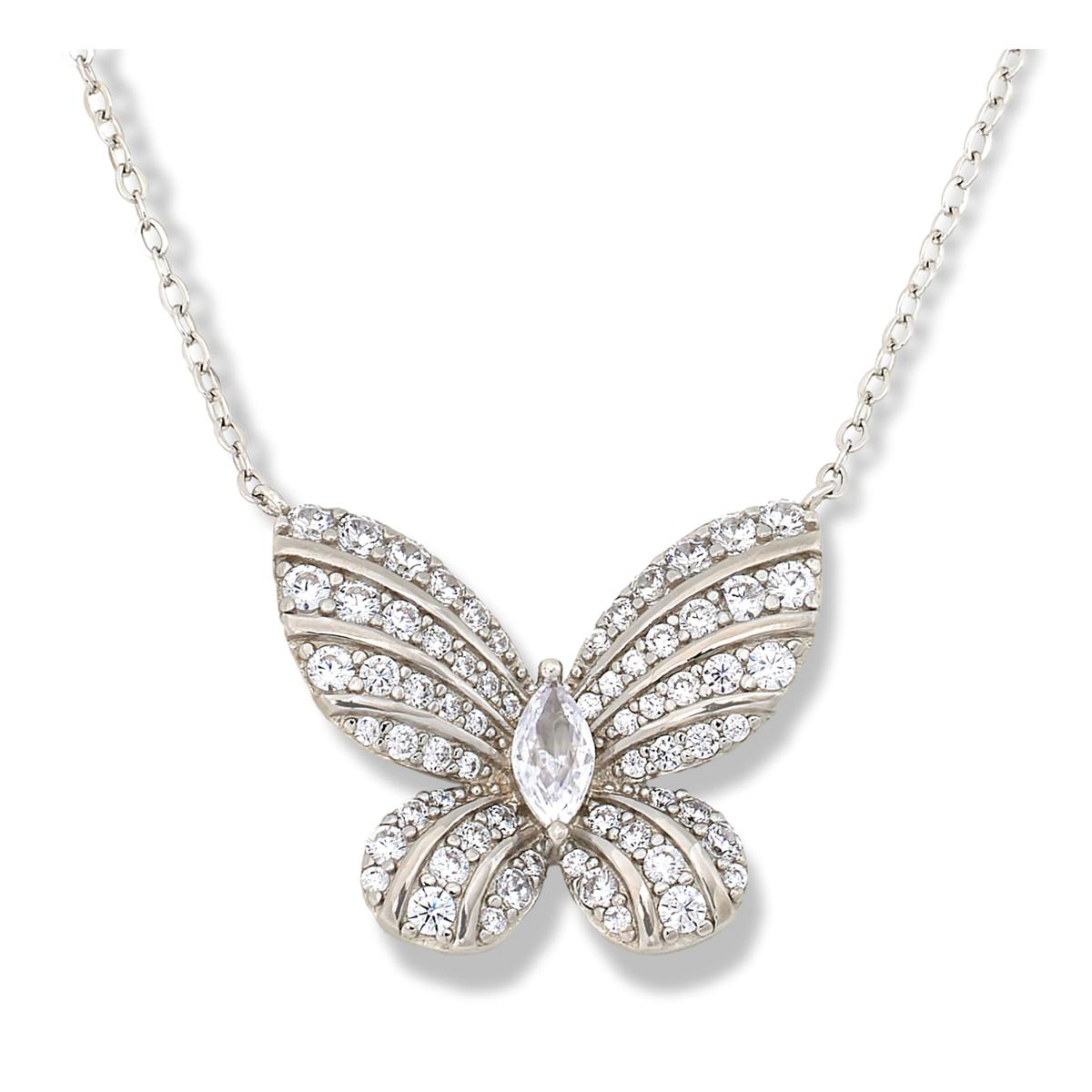 Radiance by Absolute™ 1.90ctw 19" Butterfly Drop Necklace - 23219838 | HSN