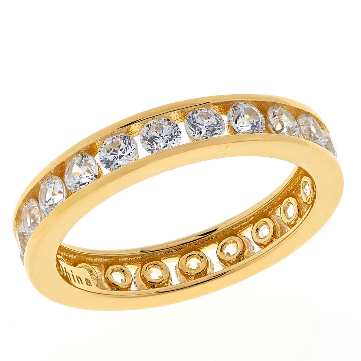 Gold plated sale eternity ring