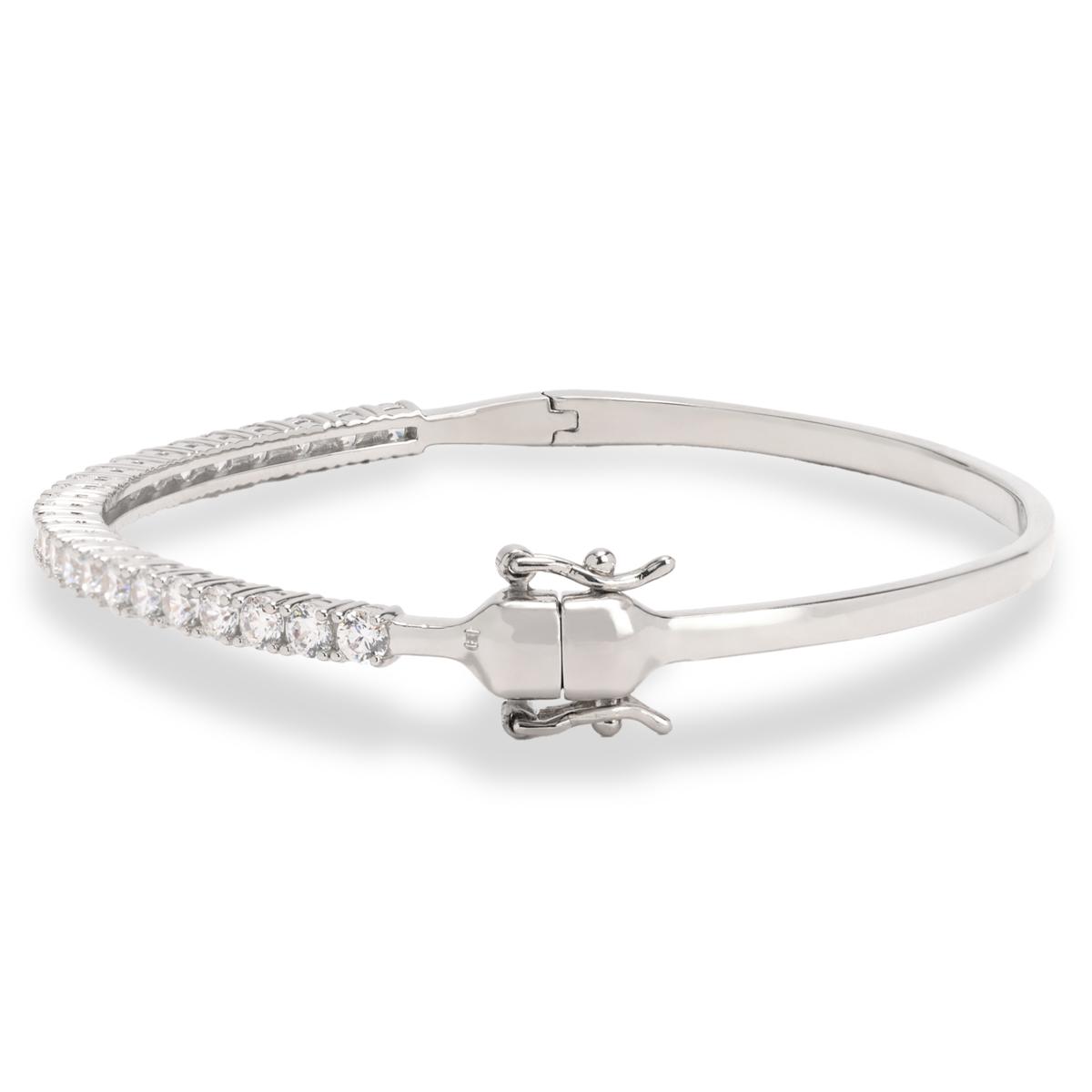 Radiance by Absolute™ Round Magnetic Clasp Tennis Bangle