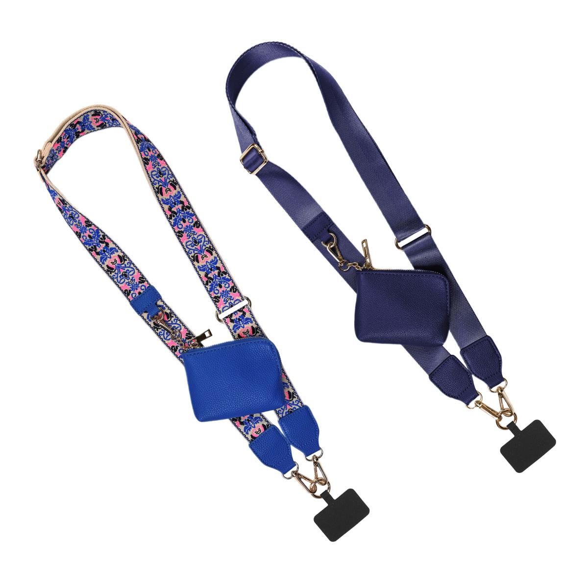 Rebecca Faith Set of 2 Clip & Call Phone Straps w/Pouches | HSN