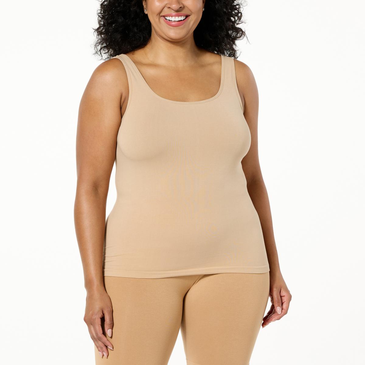 Rhonda Shear 2 Pack Ahh Seamless Cotton Smoothing Tank 20829608 Hsn 4965