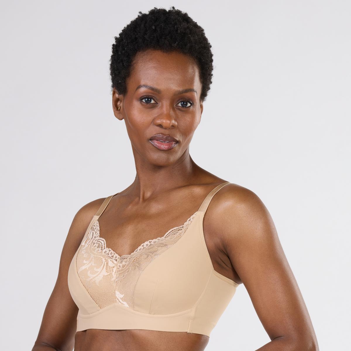 Rhonda Shear 2-pack Molded Cup Lace Bra with Invisible Edge | HSN
