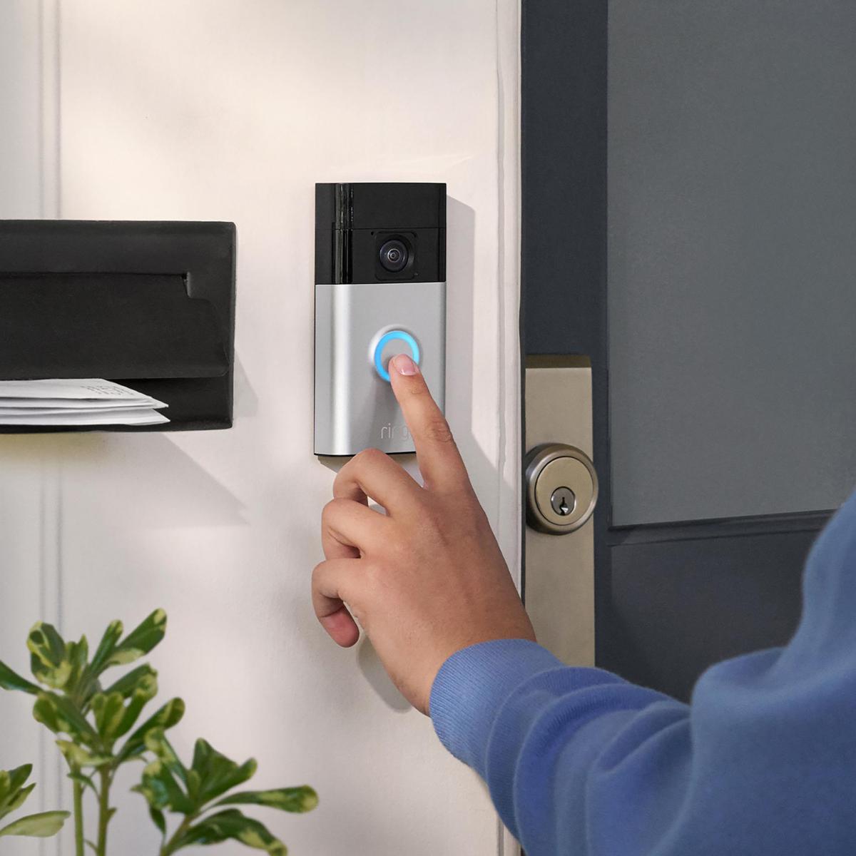 Ring security video battery doorbell