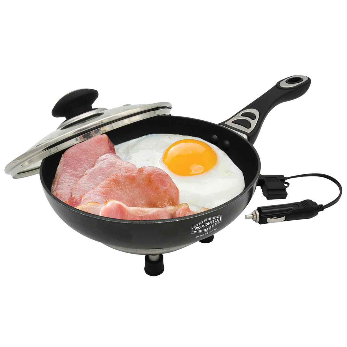 RoadPro 12-Volt Portable Frying Pan with Non-Stick Surface