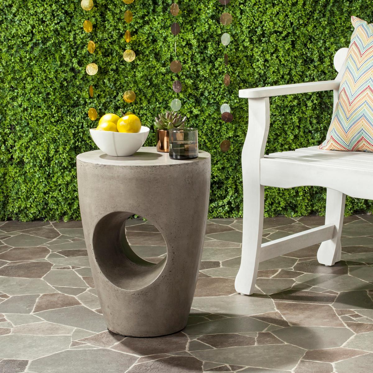 Safavieh athena concrete accent table hot sale