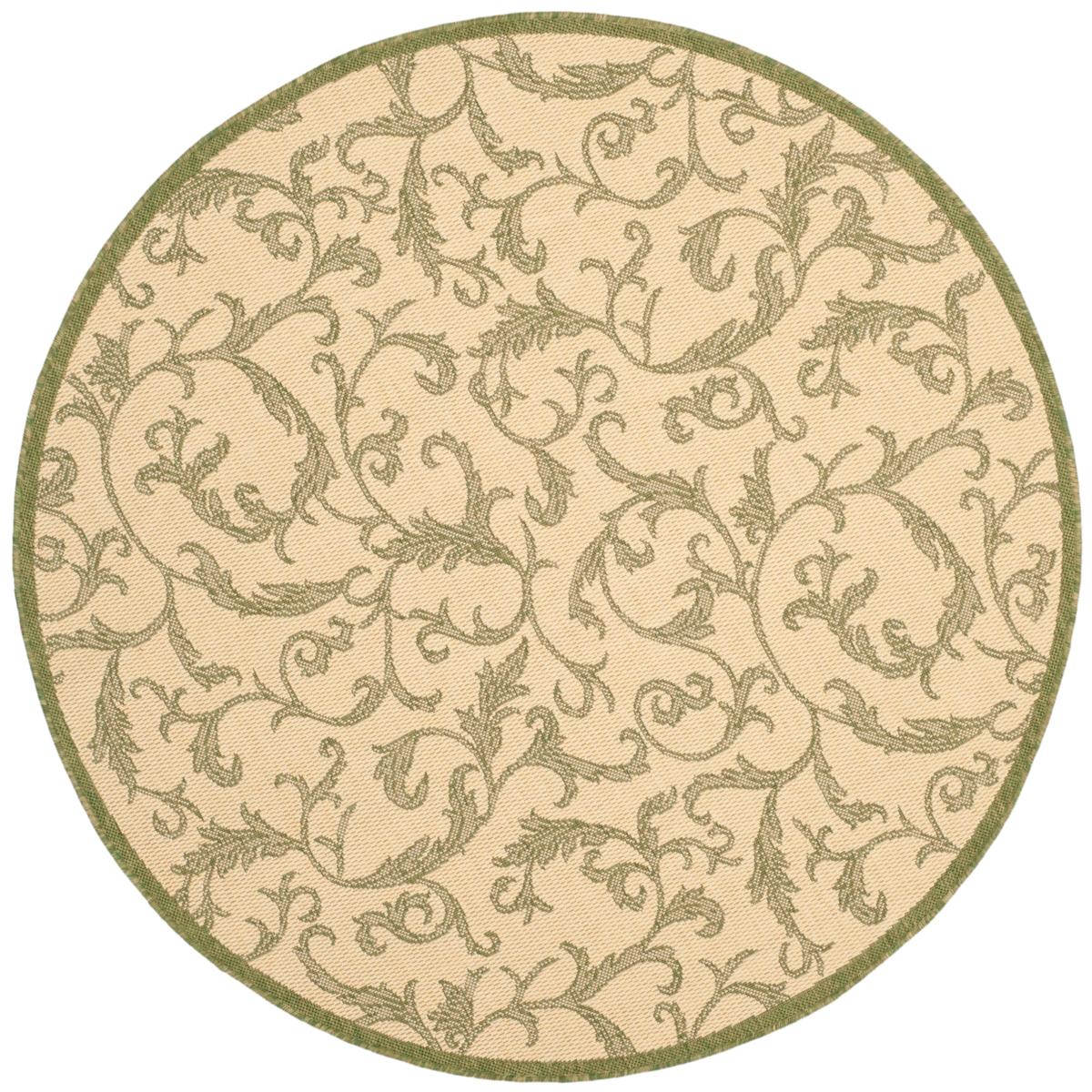 Safavieh Courtyard Gillian 5'3 x 5'3 Round Rug