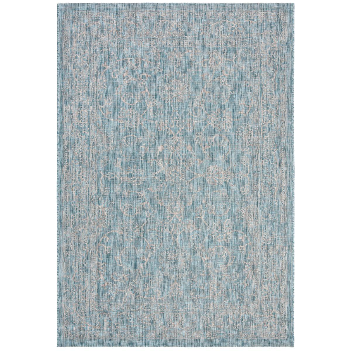 Safavieh Area Rug, Courtyard, Turquoise, 2' x 3'-7